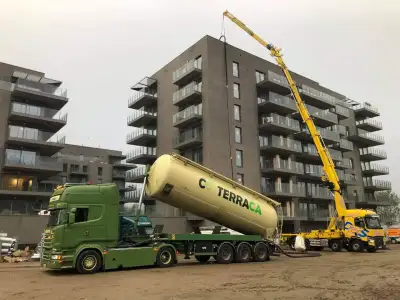 Transport en blazen van substraten